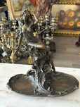 Suport decorativ vintage Art Nouveau din bronz