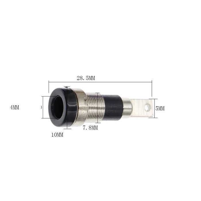 Soclu mufa banana 4mm conector banana mufa banana mama 5buc