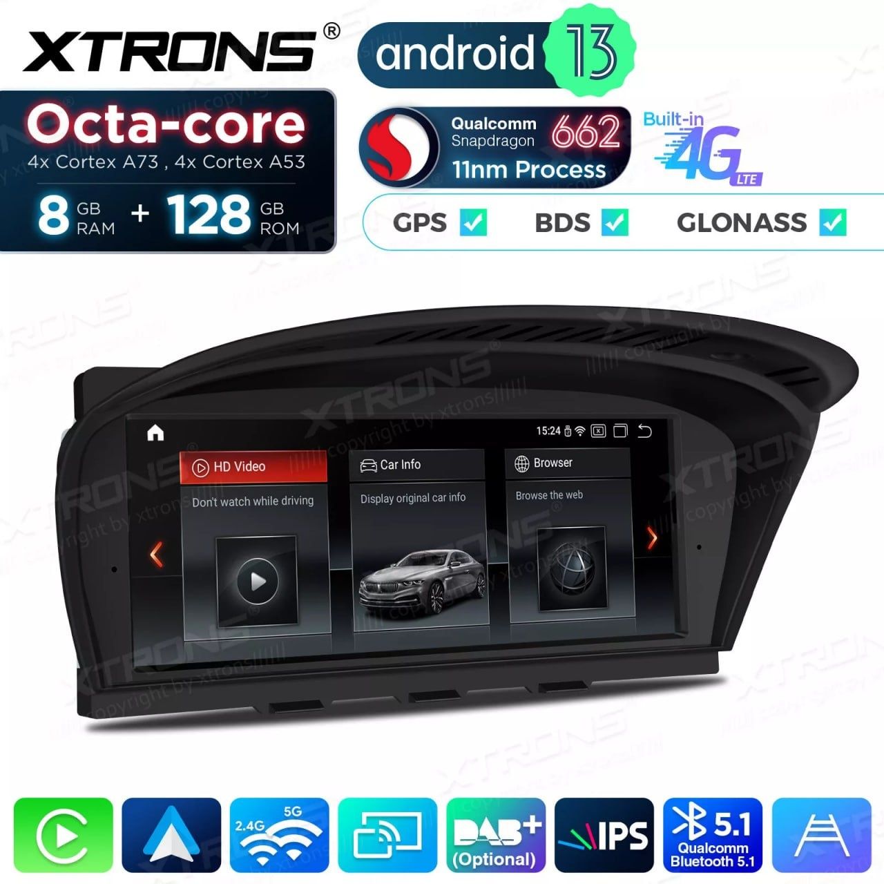андроид мониторы XTRONS для BMW E38/E39/E46/E53/E60 и для модели F/G