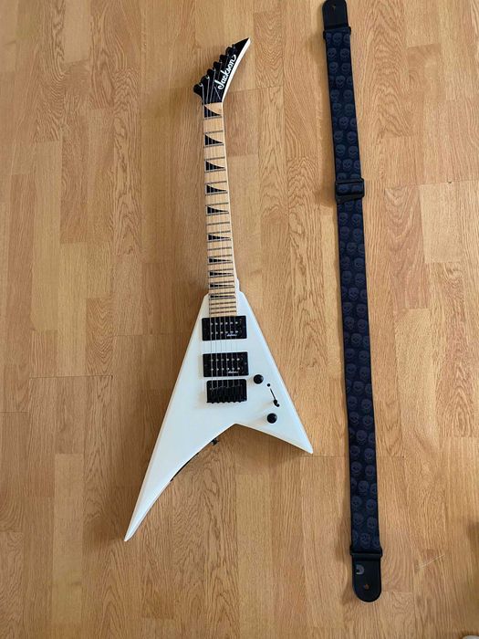 Chitară electrică Jackson JS1X Rhoads Minion AH FB Alb satinat