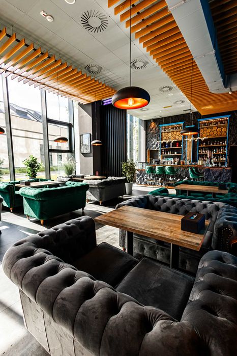 Canapele Chesterfield, material textil, Horeca, Restaurante