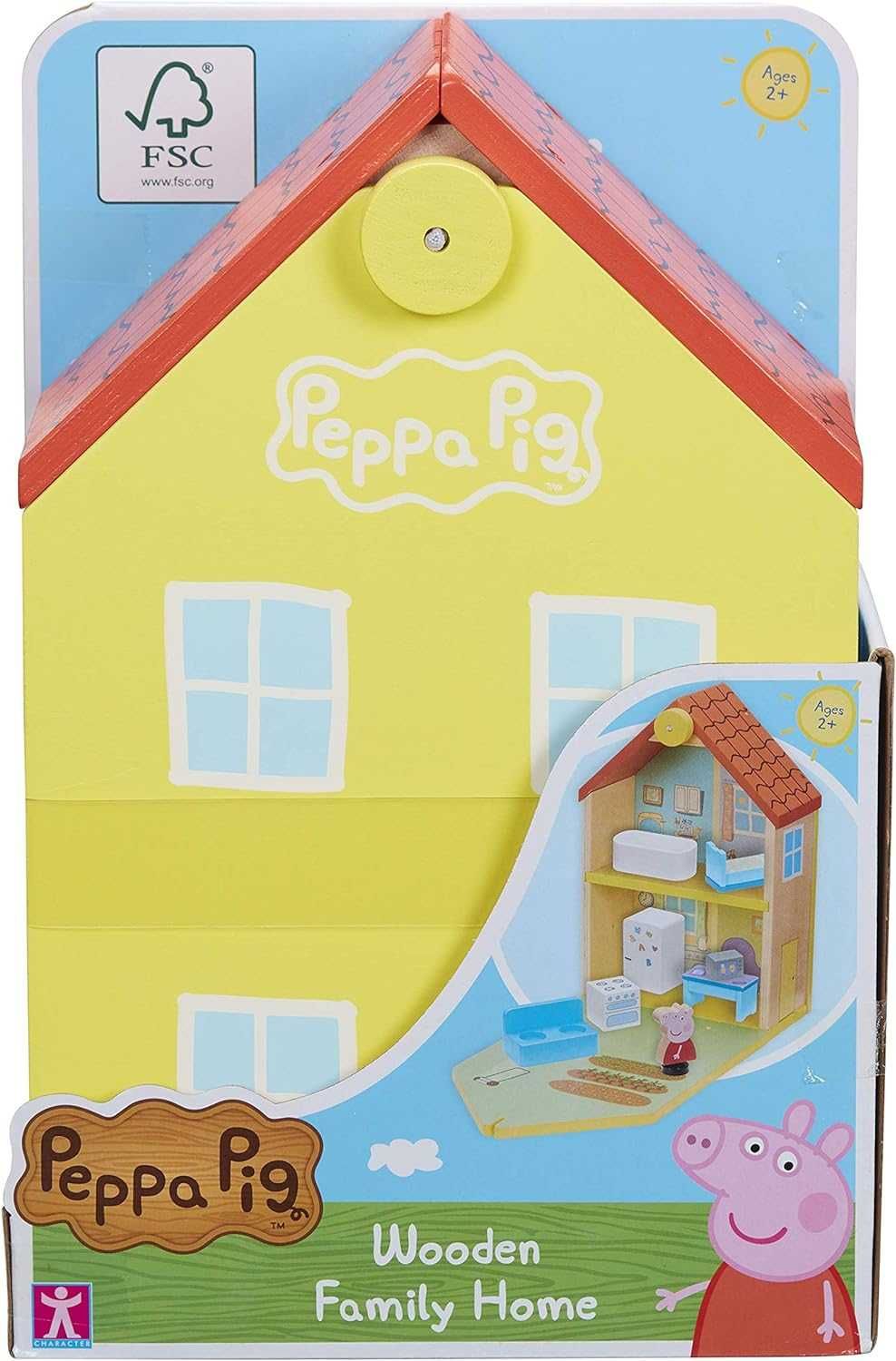 Дървена Къща на Peppa Pig Къщата на прасето Пепа Пиг с аксесоари