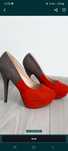 Pantofi noi rosii /gri , New Look