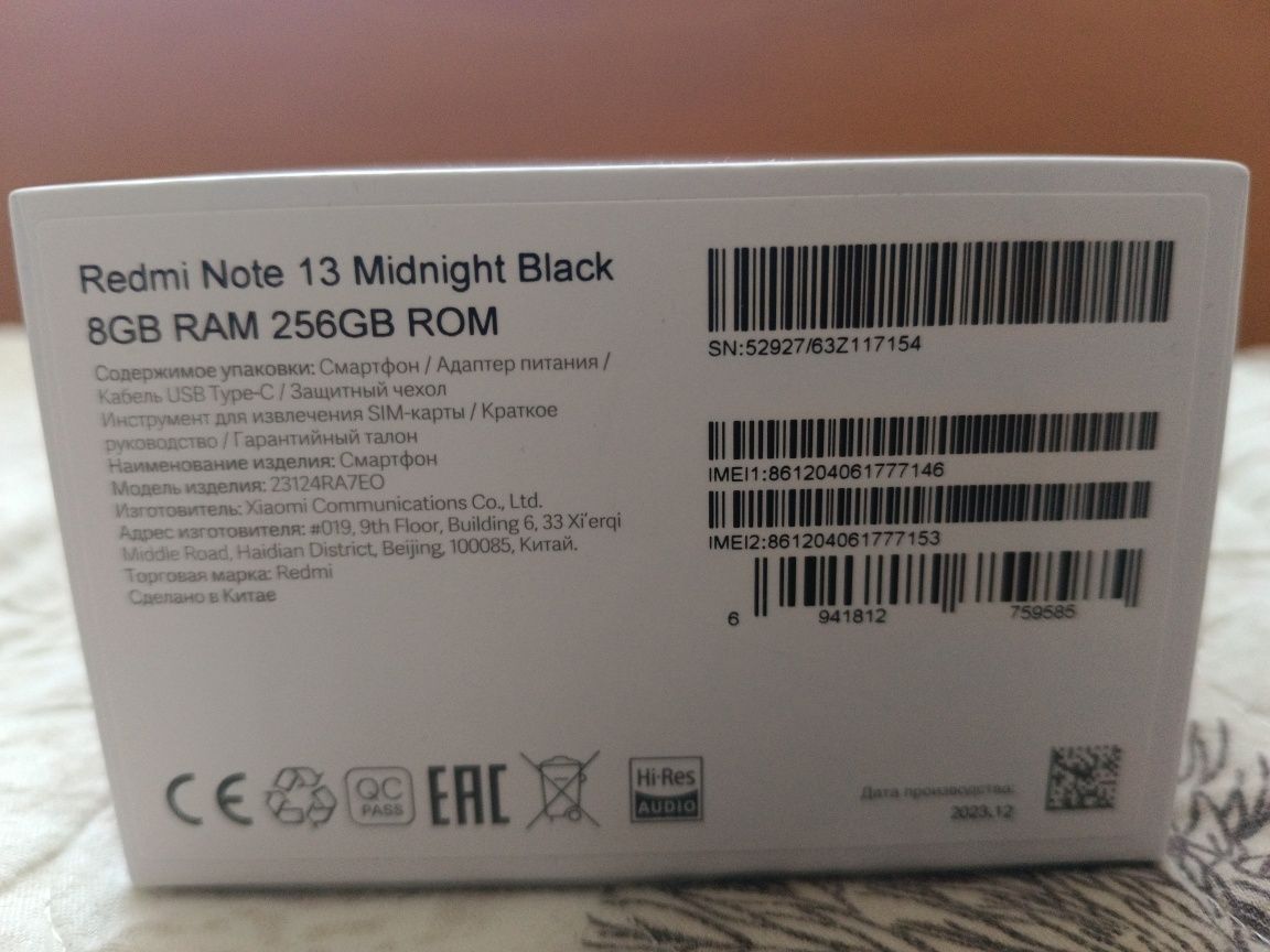 Redmi not 13 yangi