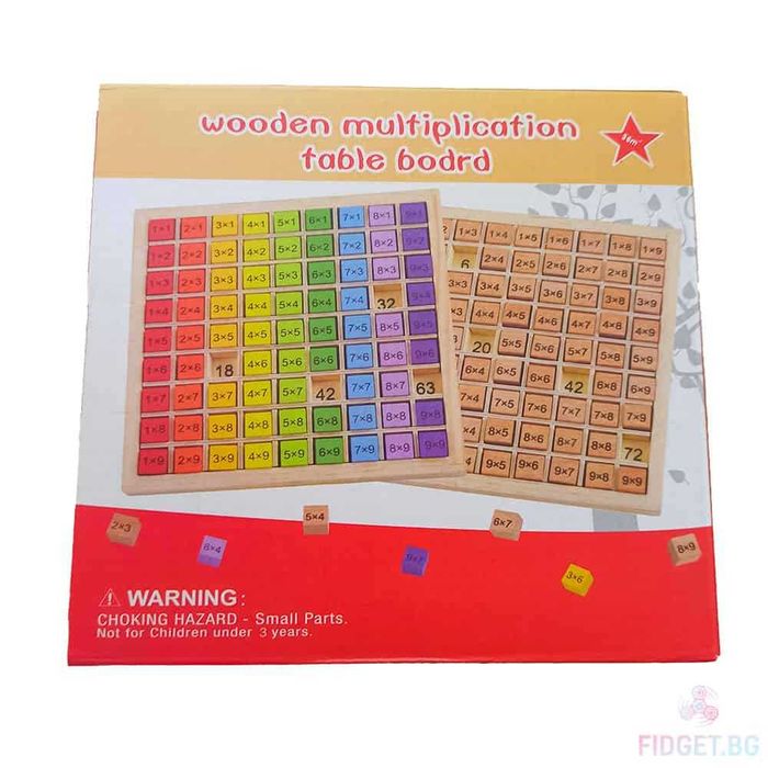 Дървена Таблица За Умножение/Дървена таблица/таблица за умножение