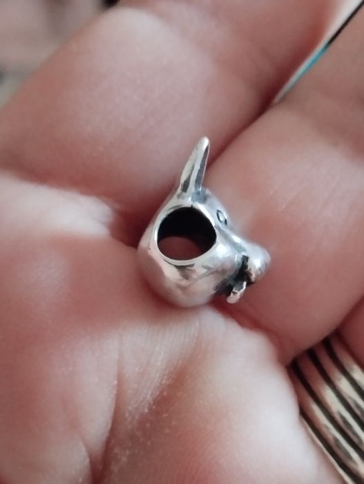 Charm din argint iepure dințat