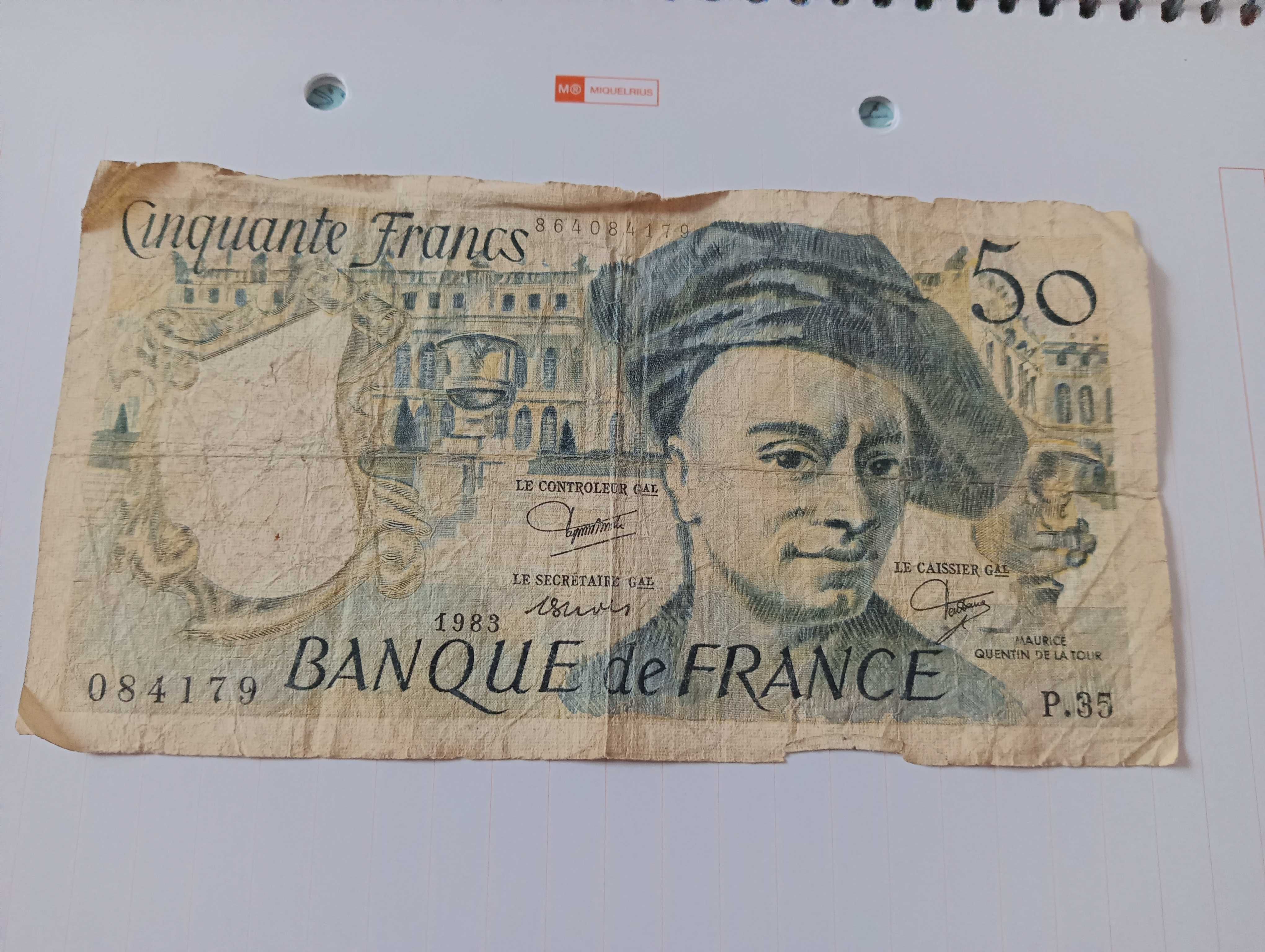 bancnota cinquante francs 1903  diecimila lire