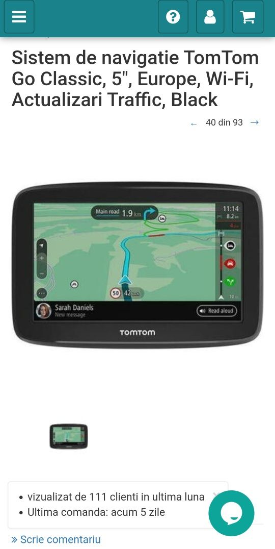 Navigatie TomTom - NOUA - Nefolosita ! - FullEuropa - harti instalate