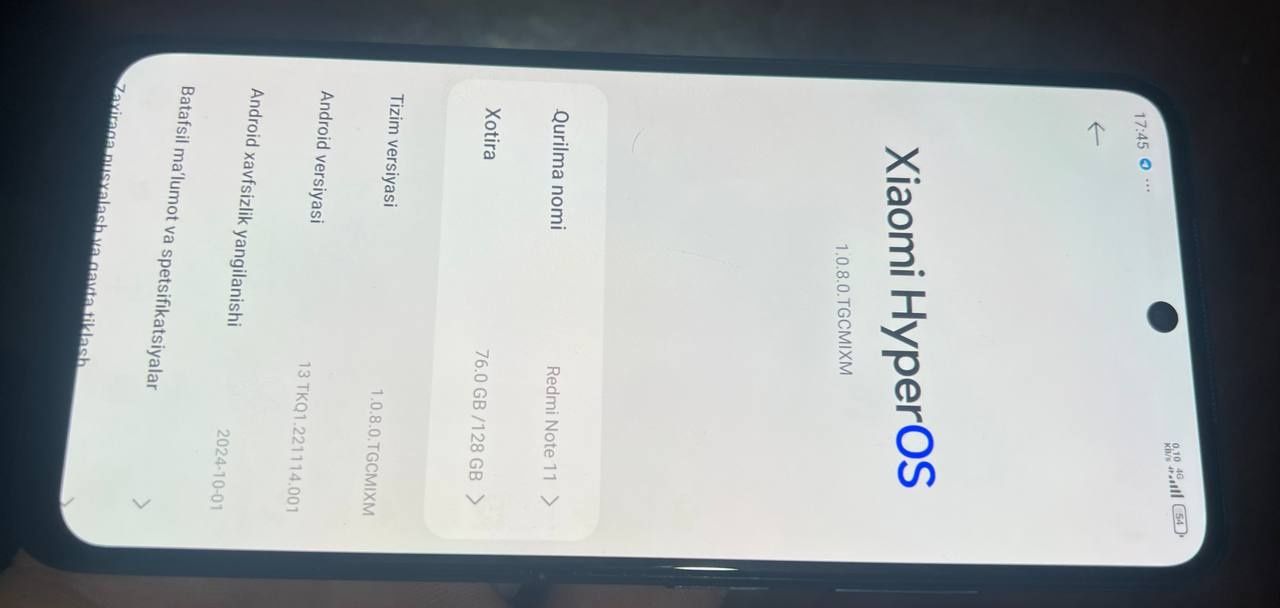 Redmi note 11 срочно сотилади