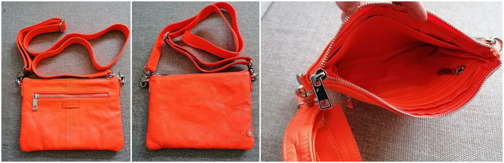 Чанти  естествена кожа:Carpisa бордо и  Depeche оранжева