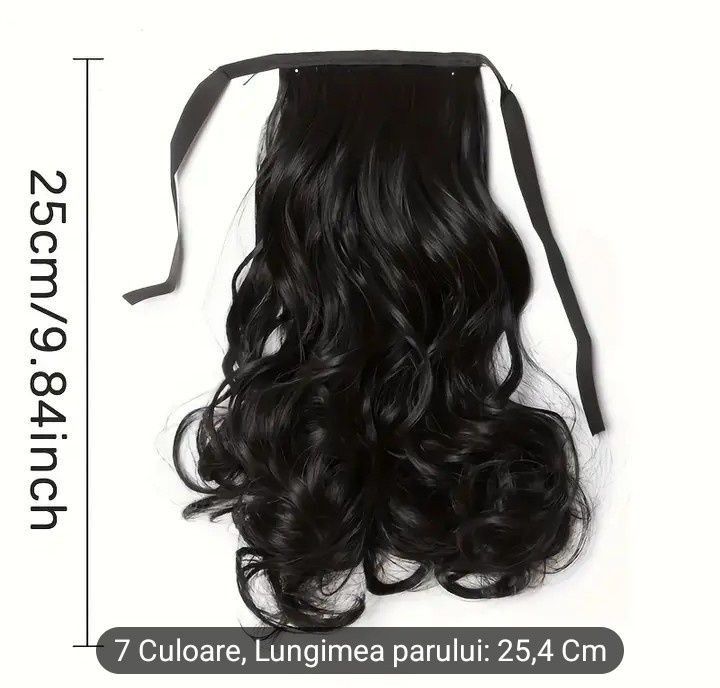 Coada ondulata Ponytail,nuanta disponibila(negru)