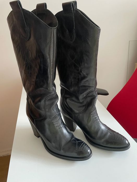 Vand cizme negre piele