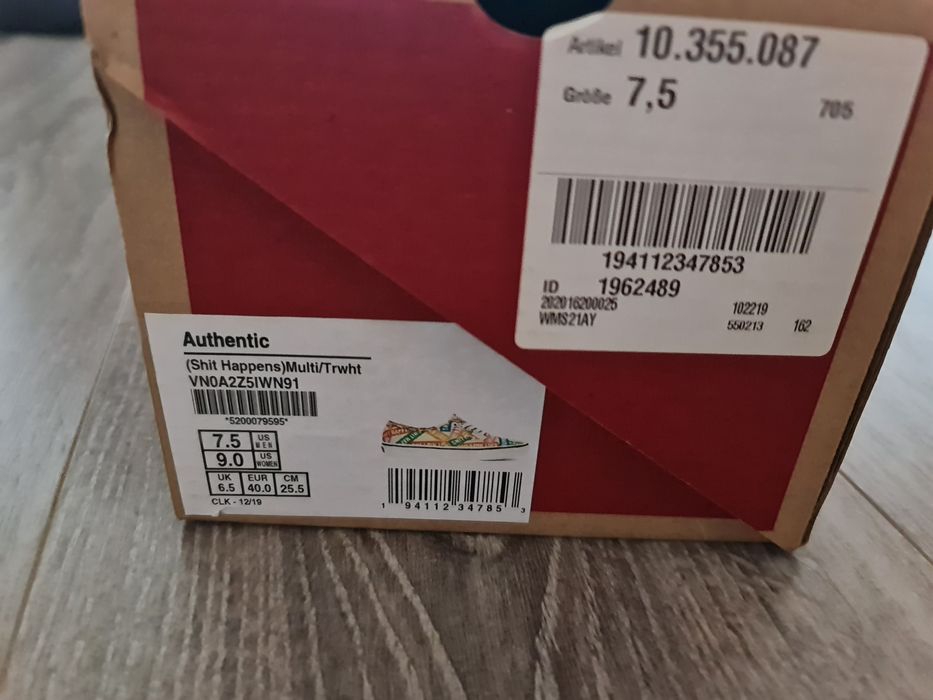 Vans Comfycush Era (Tiny Cheetah) Black si Vans Authentic