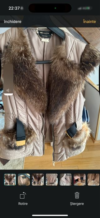 Vesta cu blana naturala