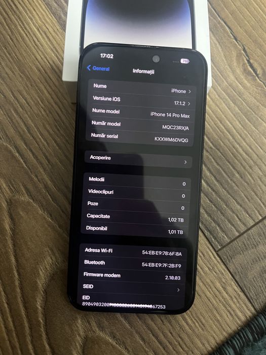 Iphon 14 pro max 1 TB