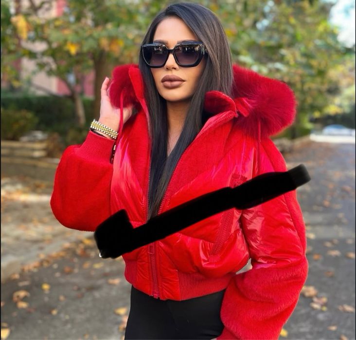 Шушляково яке/якета с естествен пух