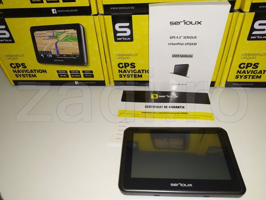 GPS serioux-ecran 4.3"-functie modulator FM - harti noi actualizate