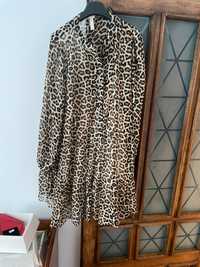 Vand rochita vaporoasa,cu dublura,noua,animal print,XL-XXL,H&M