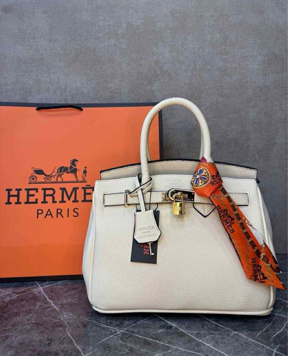 Чанти Hermes-естествена кожа