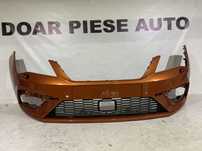Bara fata Seat Leon 3, facelift, 2016, 2017, 2018, 2019, cod origine OE 5F0807221AB, cu gauri pentru spalatori faruri si senzori de parcare (4).