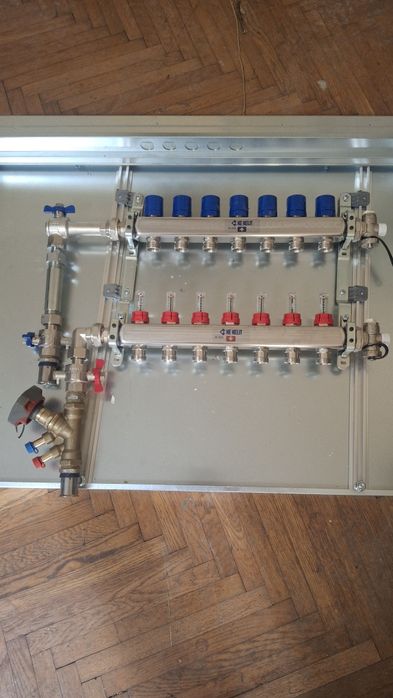 Distribuitoare incalzite in pardoseala