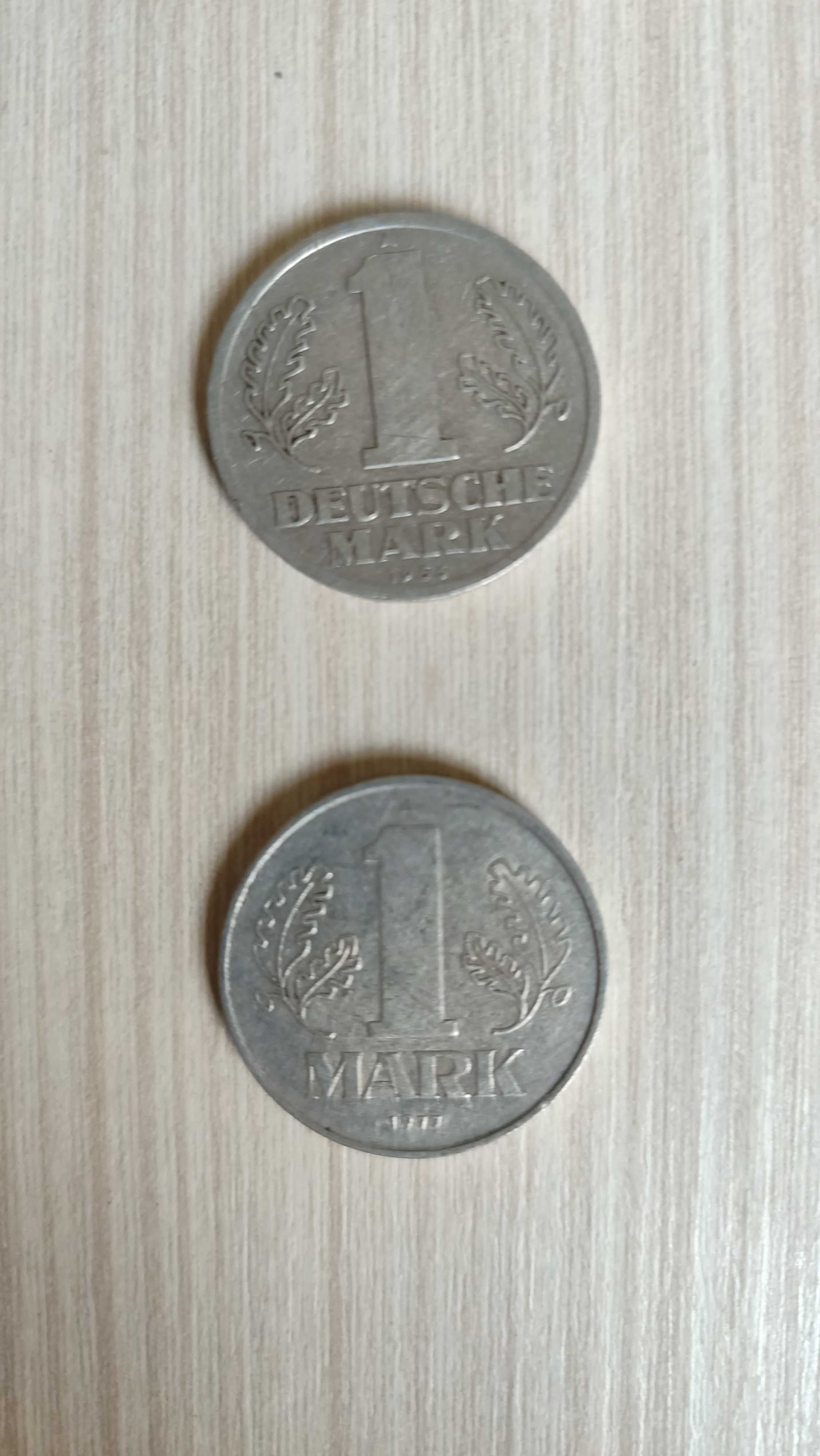 Лот Монети: 1 Дойче марка 1956г. и 1977г. Германия
