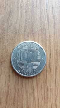 Vand moneda 1000  lei an 2002 aluminiu