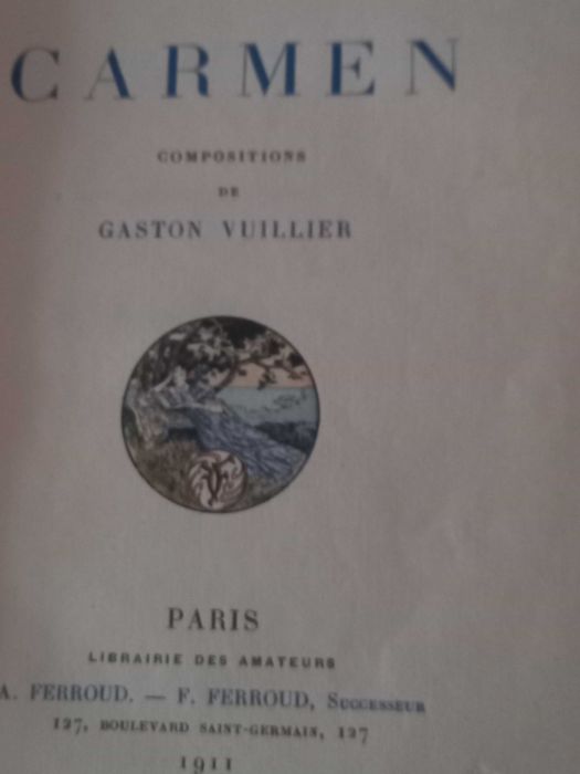 Carte rară  de colecție. În linba Franceza ,Prosper Merimee, CARMEN co