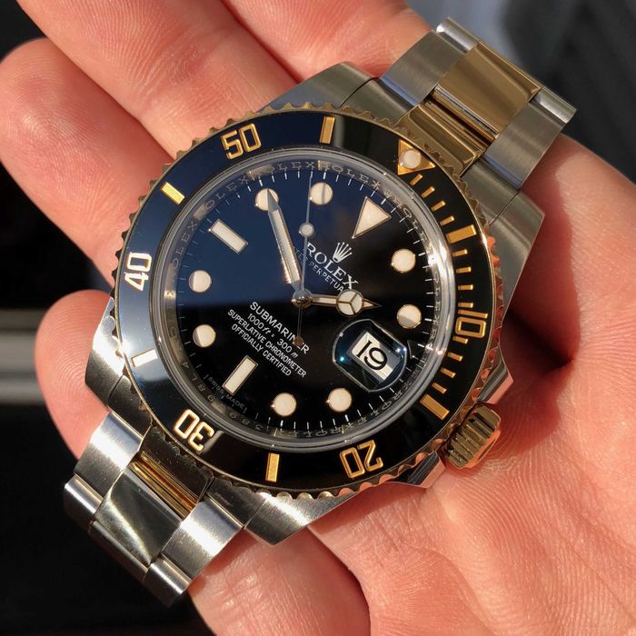 Rolex submariner gold black automatic aaa+ edition 41 mm