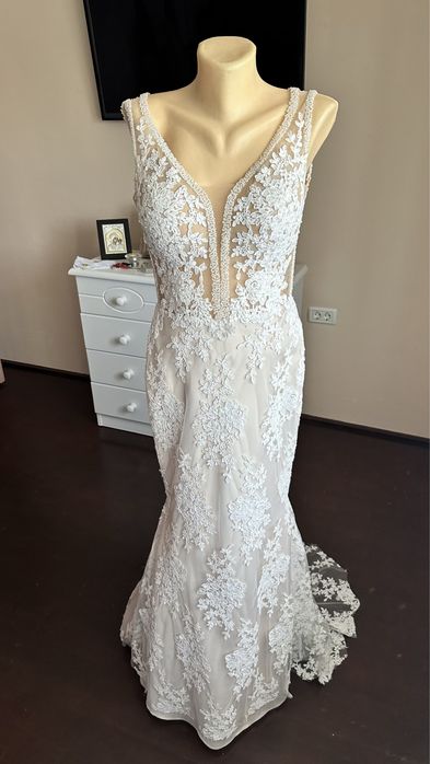 Rochie mireasa White Lady marimea M(46 marime romaneasca)