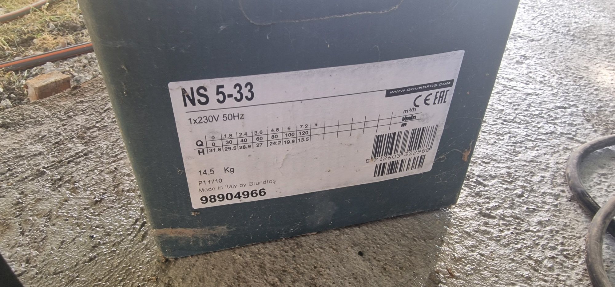 Помпа GRUNDFOS NS 5-333