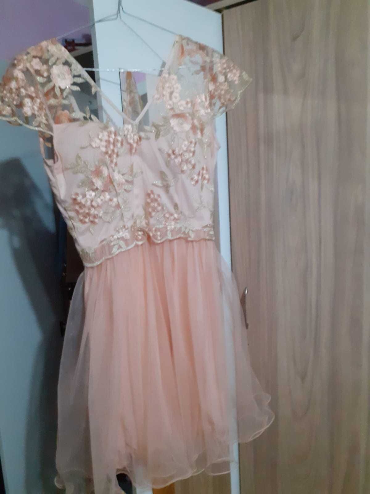 Rochie de ocazie roz damă