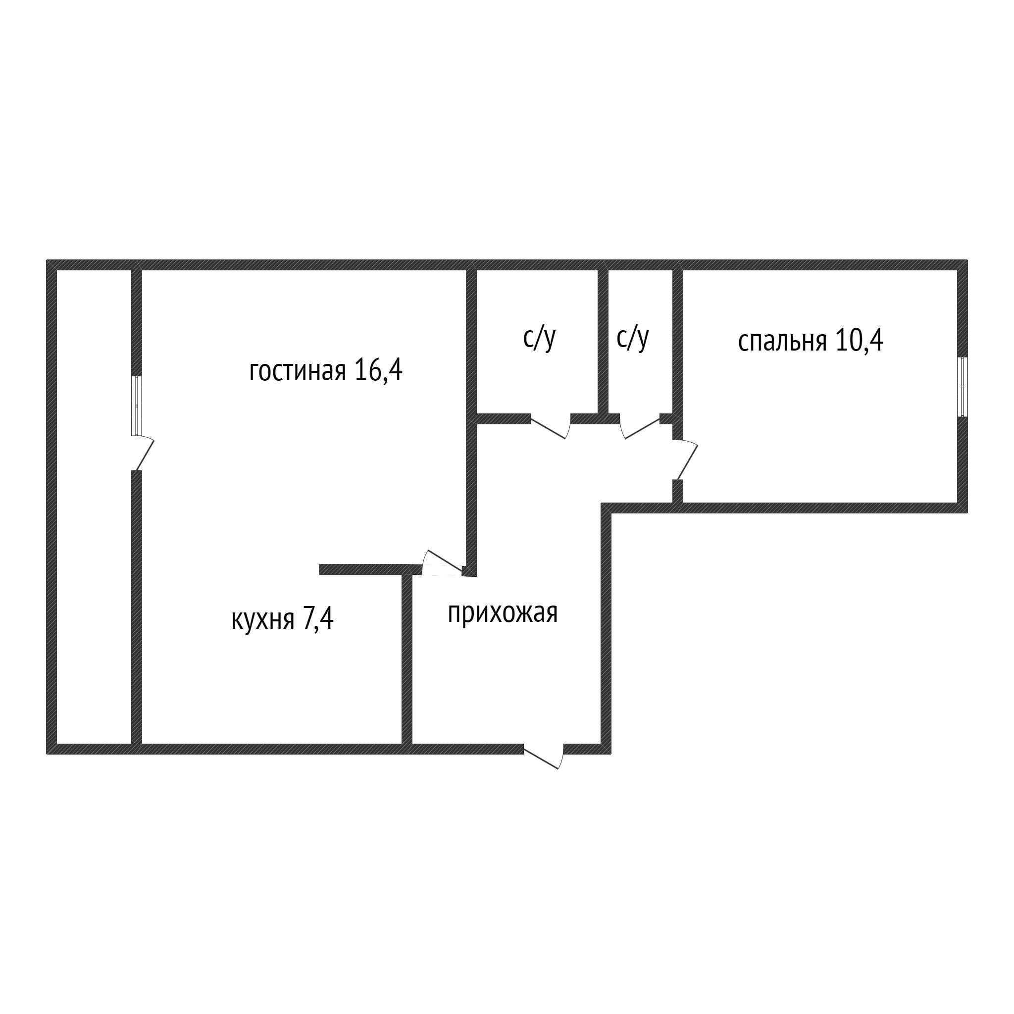 2 комнатная р-н Бородинского магазина, с ремонтом, 4/5