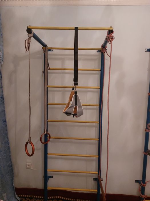 Турник , шведское стенько , кольцо , спортивный уголок.