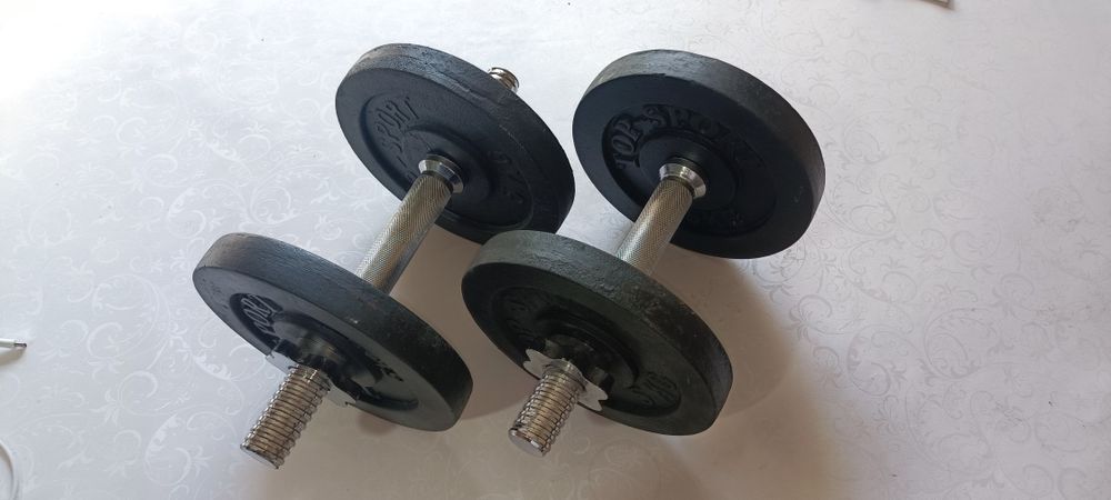 Комплект гриф штанги Торнео, гантели на 24 кг.