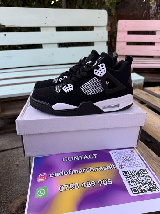 Nike Jordan 4 White Thunder (marimi:38,39,41,42,43,45)