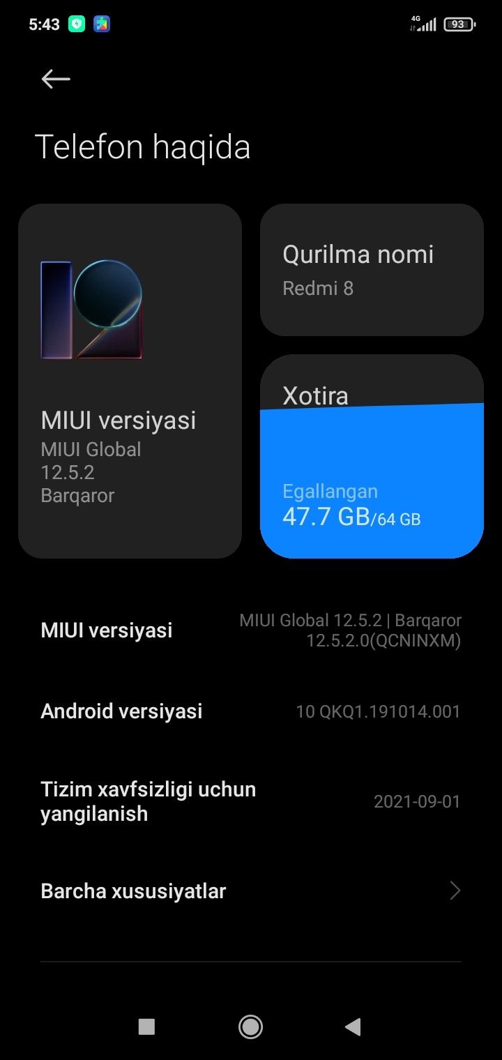 Redmi8 Zur Telefon