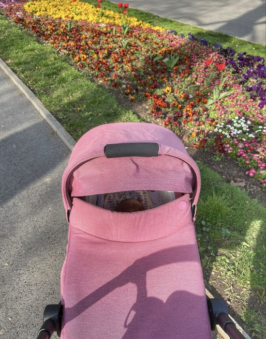 Детска количка Cybex Eezy twist s+2 със Cot S magnolia pink с адаптери