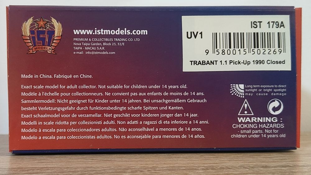 Macheta Trabant 1.1 Pick up - 1/43