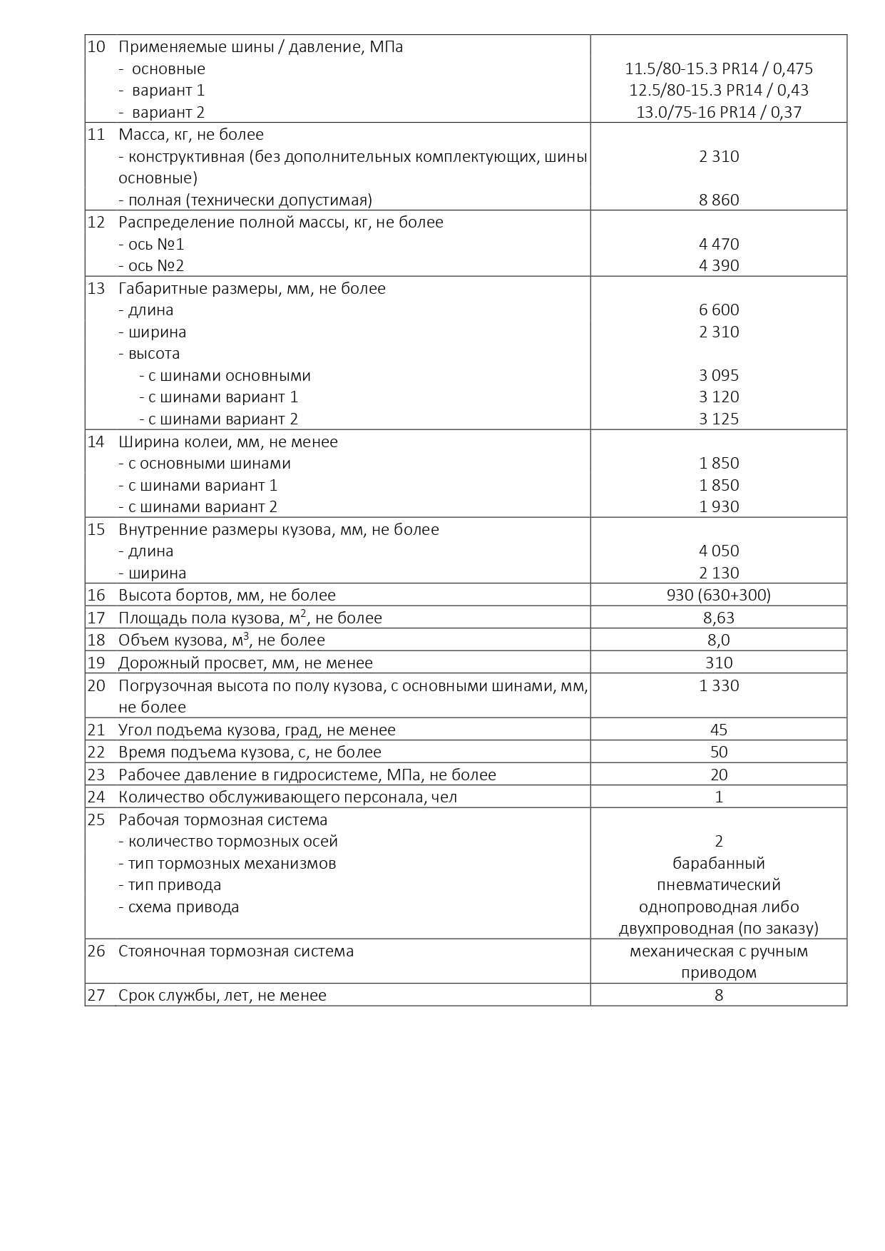 Прицеп тракторный самосвальный 2ПТС-6,5РТП