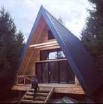 Vand cabane din lemn tip A-frame