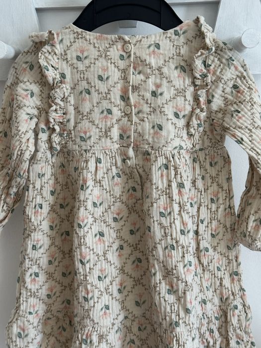 Рокля с дълъг ръкав 92-98