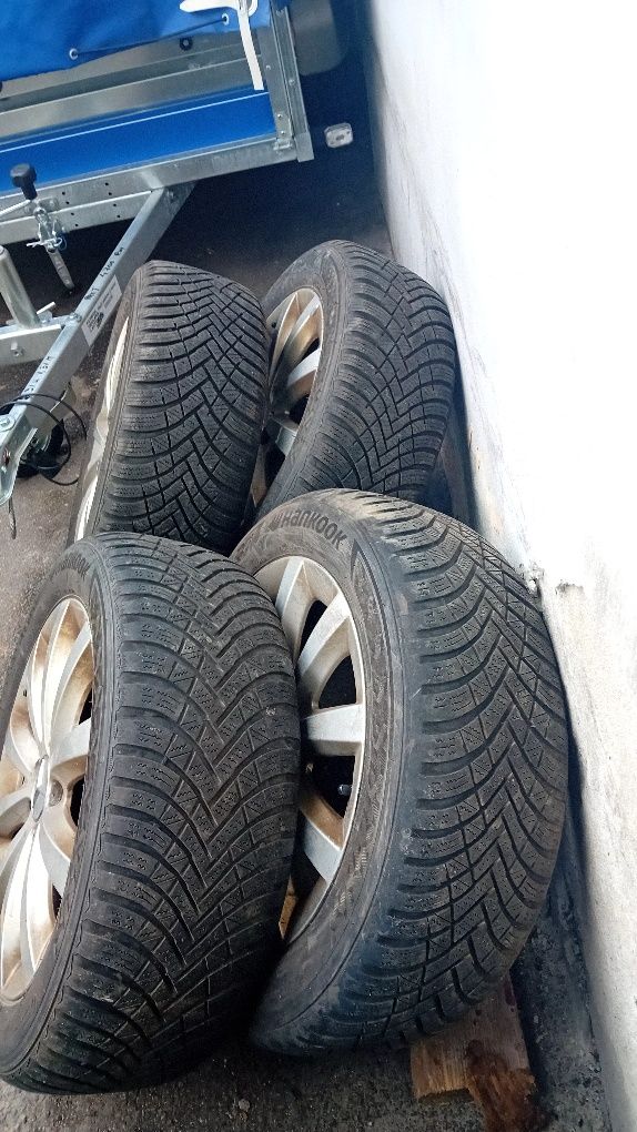 Jante mercedes, vw 5x112 16 anvelope M+S 205 55 16 dot 2022