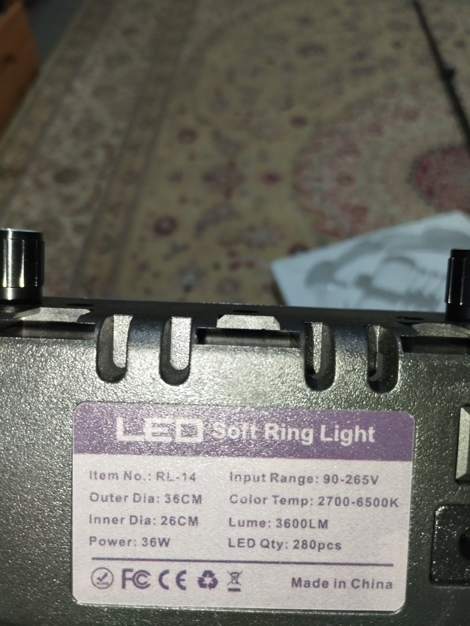 RL-14 LED лампа для фото и видео