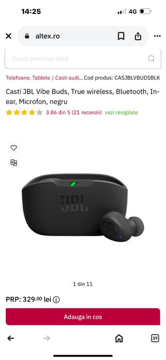 Vând căsti JBL Vibe Buds