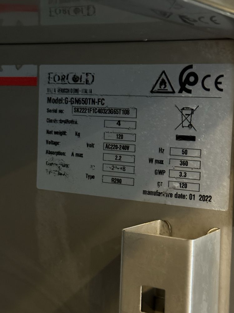 Frigider profesional 700 l, Forcold Italia, an 2022