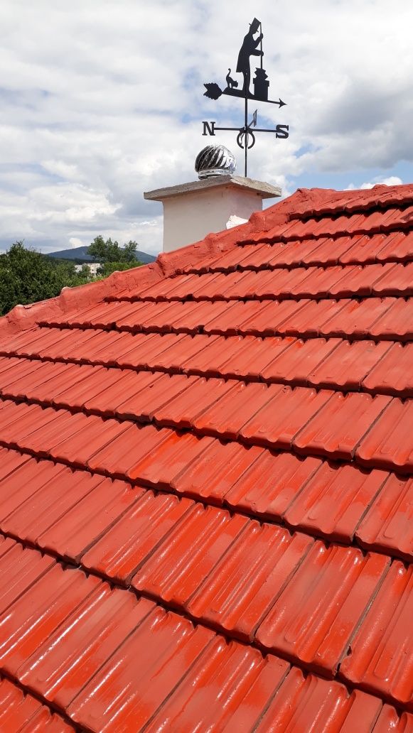 Ремонт на покриви Боядисване на покриви дървени конструкции навеси