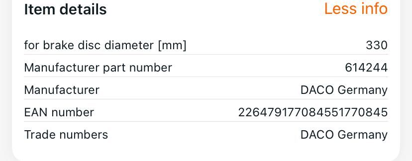 Предпазители за спирачни дискове