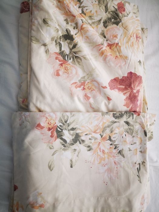 Lenjerie de pat, imprimeu floral, dimensiuni 160/200