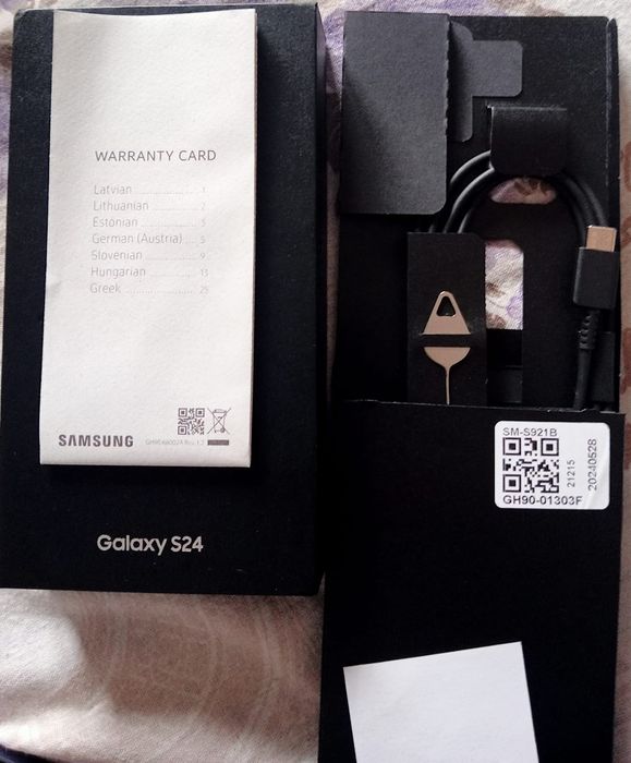 Telefon S24 dual SIM, 8GB RAM, 256GB, cobalt violet, husă cadou